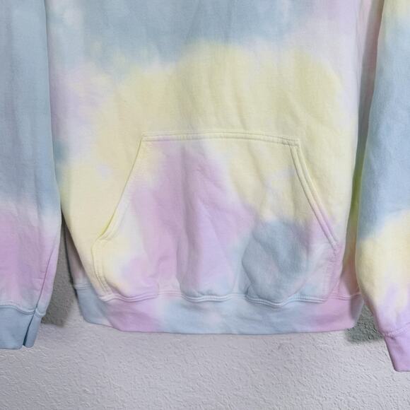 Dua Lipa Hoodie Women Small Tie Dye Dont Start Now Merch Pastel Pullover Sweater - Picture 5 of 9